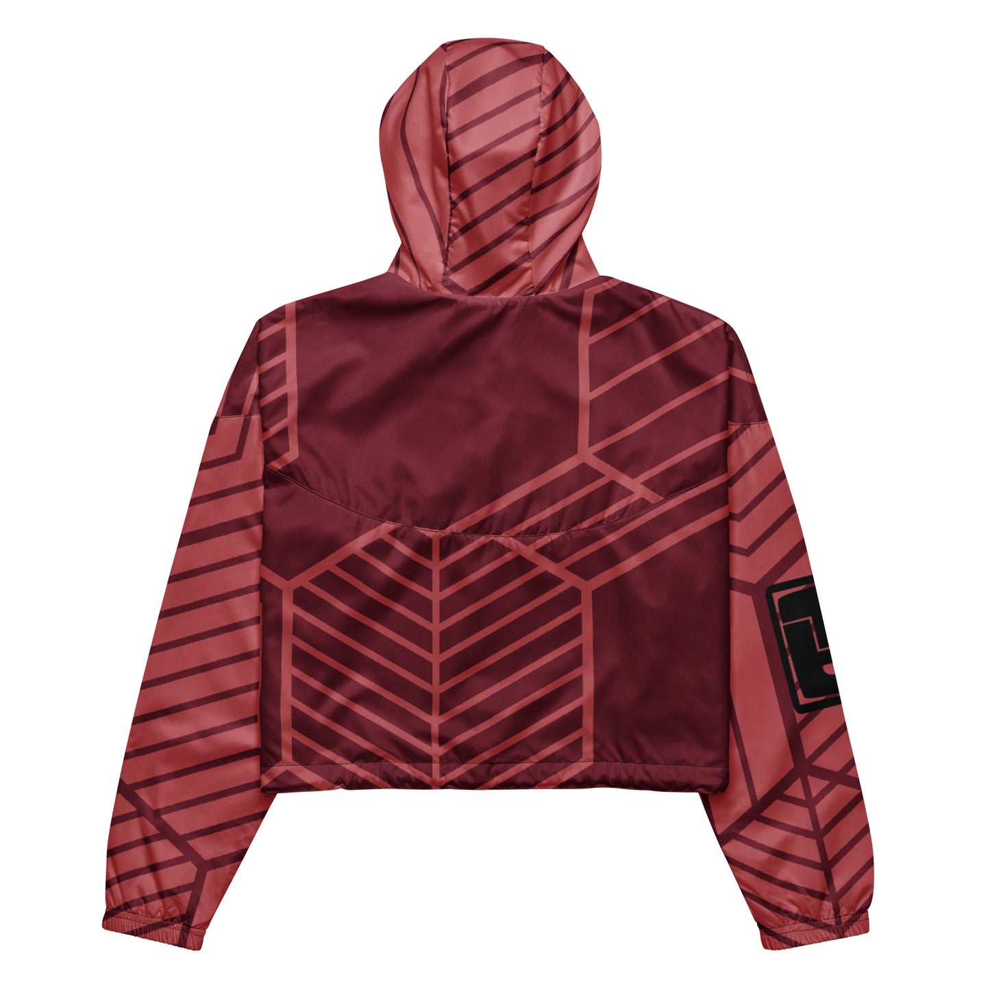 ANGLES (Red) - Cropped Windbreaker