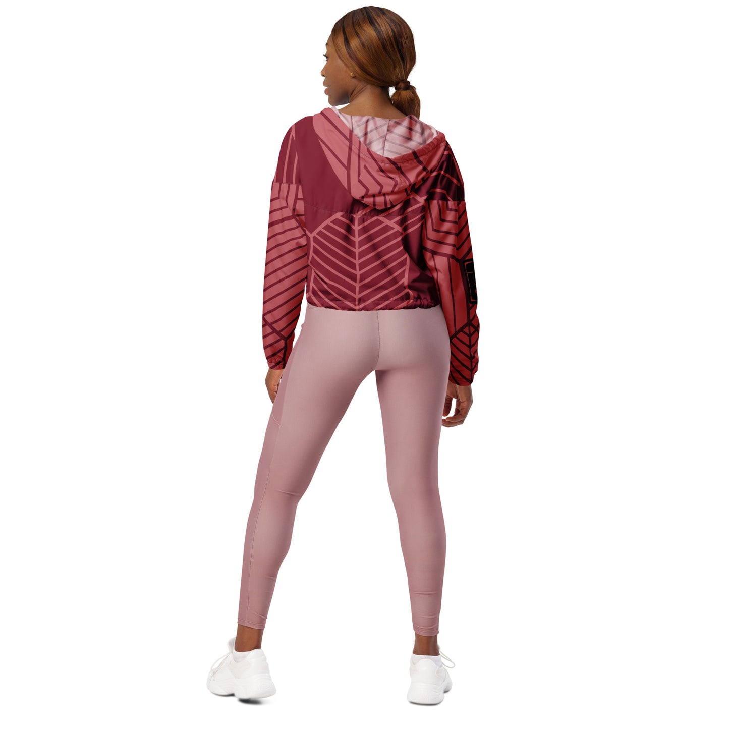 ANGLES (Red) - Cropped Windbreaker