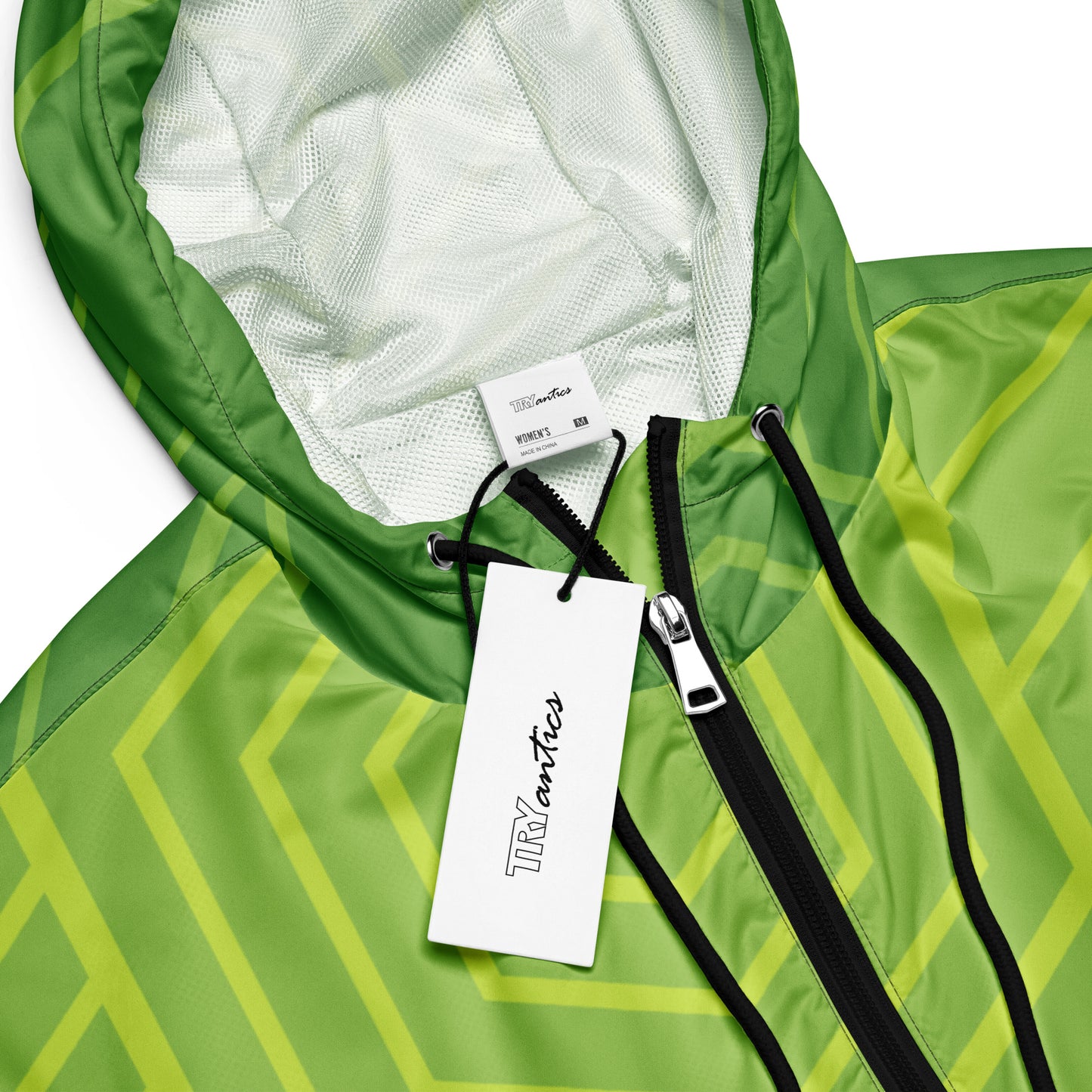 Angles (Green) - Cropped Windbreaker